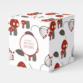 Söt Svamp  Baby Shower Trädgård Skog Tack Presentaskar