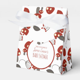 Söt Svamp  Baby Shower Trädgård Skog Tack Presentaskar