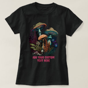 Söt Svamp Hus Blomma, Svampälskare T Shirt