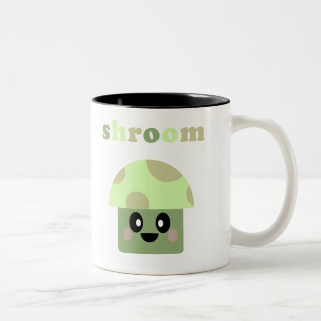 SÖT SVAMP MUG Två-Tonad MUGG (Höger)