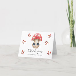 Söt svamp - tack för baby shower kort