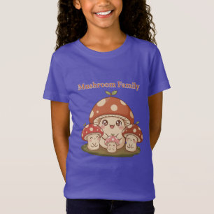 Söt Svampfamilj Kawaii Cottagecore T Shirt