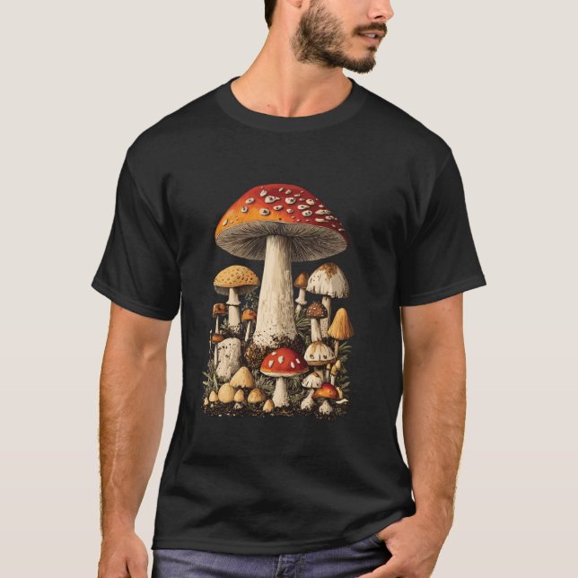 Söt Svampplockare T Shirt (Framsida)
