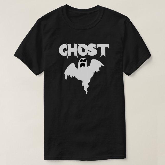 Söt Svart Ghost Halloween Tröja (Design framsida)