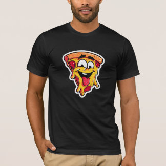 Söt Svart Grafik-T-shirt för Snabbmat T Shirt