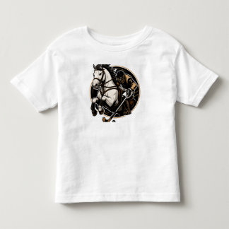 Söt svart häst grafisk t-shirt för småbarn