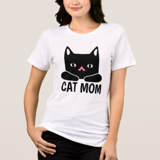 SÖT SVART KATT MAMMA T-Shirt