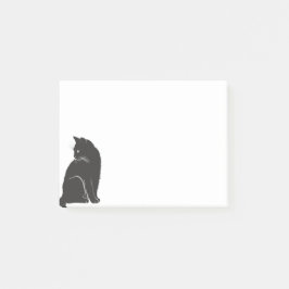 Söt Svart Katt Post-it Block