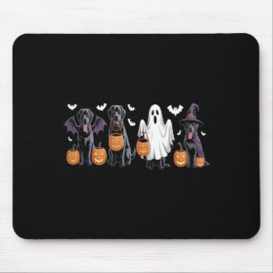 Söt svart labrador hund Halloween-pumpa labrador Musmatta
