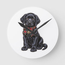 Söt svart labrador retriever semester fickur