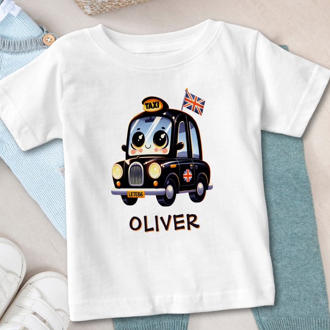 Söt svart London taxi T Shirt (Skapare uppladdad)