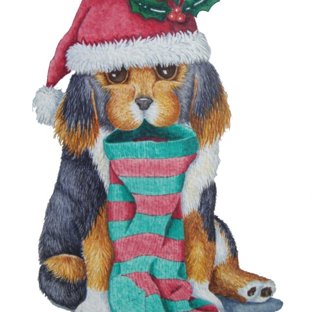 Söt svart och brun julklapp-hund presentpapper (Skapare uppladdad)