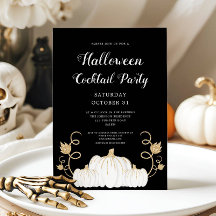 Söt Svart Pumpa Halloween Cocktailfest