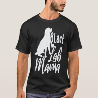 Söt Svarta Labs Mamma Labrador Retriever T Shirt