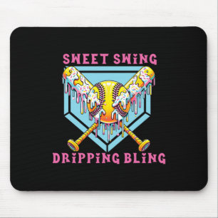 Söt Swing Droppande Bling Mjukll Glass Dropp S Musmatta