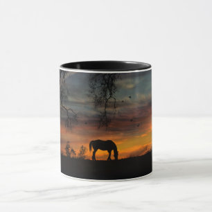 Söt sydvästra hästkaffe Mugg