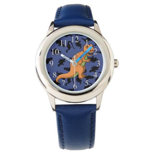 Söt T-Rex Barnklocka Armbandsur (Framsida)