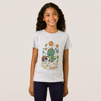 Söt T-Rex-dinosaur redo för roar-äventyr barn T Shirt