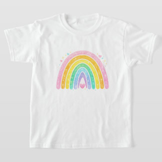 Söt T-Shirt för Barn med Regnbåge