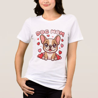 Söt T-shirt för hundmamma – Rolig ”hundmamma”-tröj