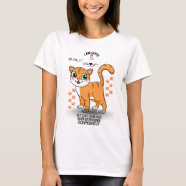 Söt T-shirt för kattälskare