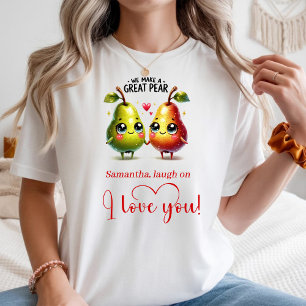 Söt t-shirt för kvinnor med roliga matcitat till A