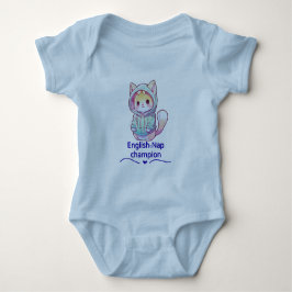 Söt T-shirt för mästare i kattlur