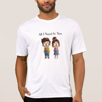 Söt T-Shirt för Par | Årspresent | Behöver Dig