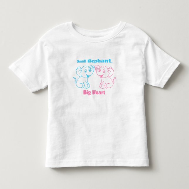 Söt T-Shirt för Småbarn – Elefantpresent för Ditt  (Framsida)