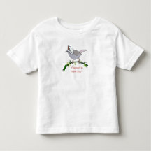 Söt t-shirt med fågel
