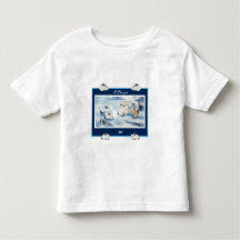Söt T-shirt med kaniner digital ritning 