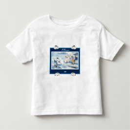 Söt T-shirt med kaniner digital ritning 