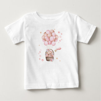 Söt t-shirt med teddybjörn för flickor 
