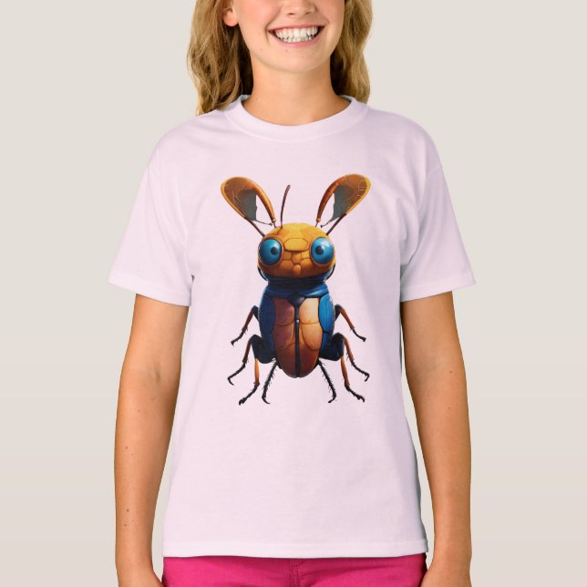 Söt T-Shirt med Vägglöss (Framsida)