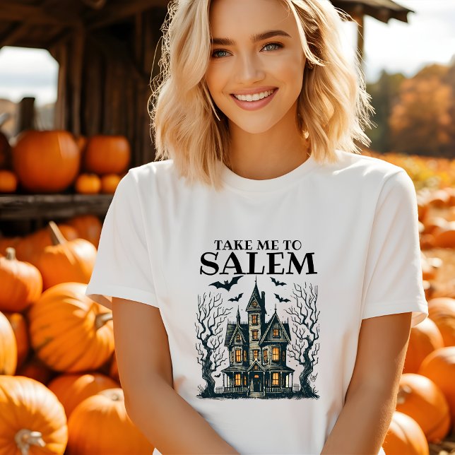 Söt Ta mig till Salem Halloween T-shirt (Skapare uppladdad)