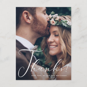 Söt-tack, skript Photo Bröllop Vykort