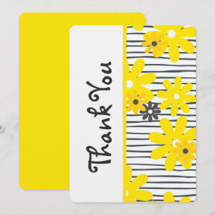 Söt tackkort Vacker blommig tacknota Tack Kort