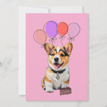 Söt Tacksamhet Bedårande Rolig Corgi Födelsedag