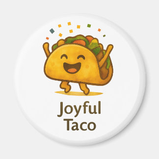 Söt Taco Kylskåpsmagnet | Roligt Matpresent