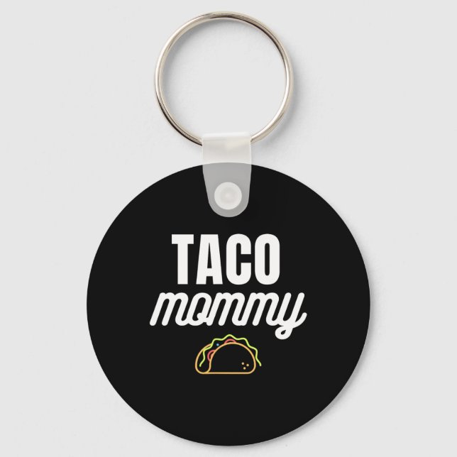 Söt Taco Mamma För Cinco De Mayo Fester Med Tac Nyckelring (Framsida)