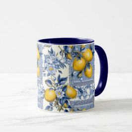 Söt Talavera Tile All-over Print Lemons Mugg