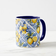 Söt Talavera Tile All-over Print Lemons