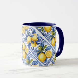 Söt Talavera Tile All-over Print Lemons Mugg
