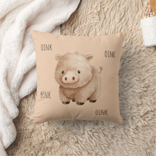 Söt Tan Pig Oink Kudde