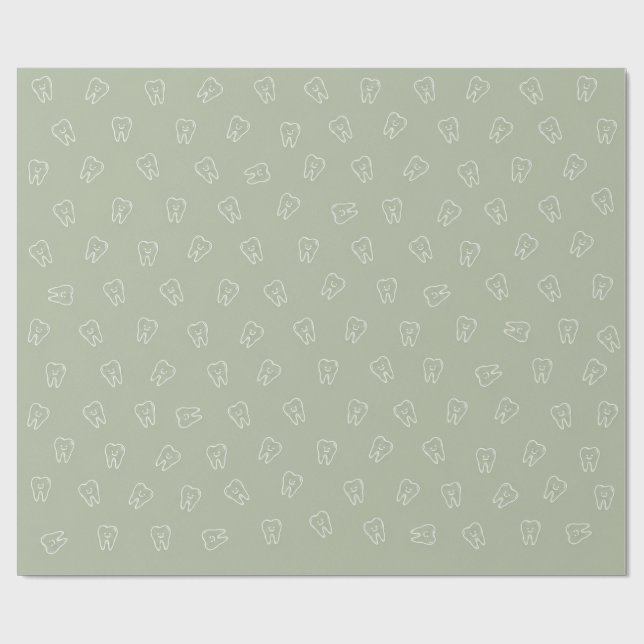 Söt Tand Inpackningspapper Presentpapper (Platt)