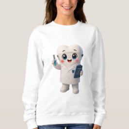 Söt tandforskare Kvinnors sweatshirt | Tandläkare T Shirt