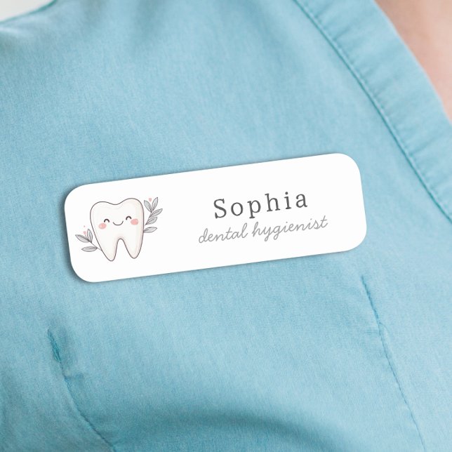 Söt tandhygienist namnbricka (Skapare uppladdad)