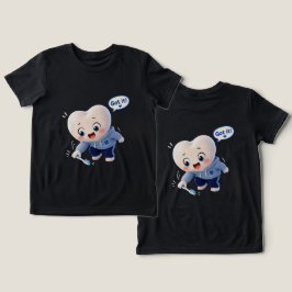 Söt tandkaraktär "Fick det!" Tandhygienist T- T Shirt