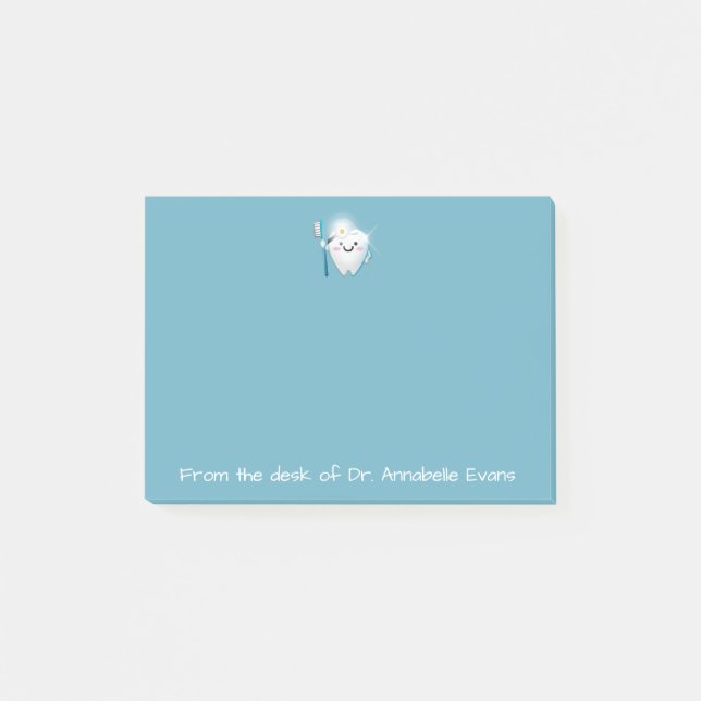 Söt Tandläkare Anpassa Post-it Block (Framsida)