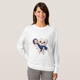 Söt tandläkare med hijab & glad tand långärmad skj t shirt